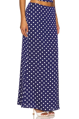 MORE TO COME Annie Maxi Skirt in Navy