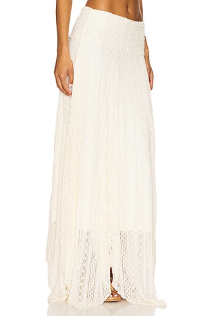 MORE TO COME Karina Maxi Skirt in Ivory