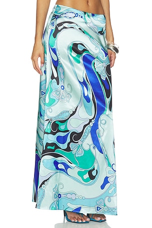 MORE TO COME Tavianah Maxi Skirt in Blue