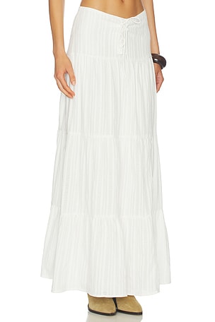 MORE TO COME Matilda Maxi Skirt in White