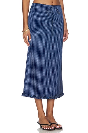 MORE TO COME Reese Maxi Skirt in Navy