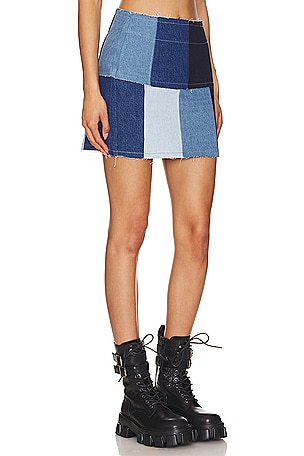 MORE TO COME Madi Mini Skirt in Blue