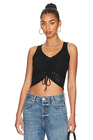 ruched knit top