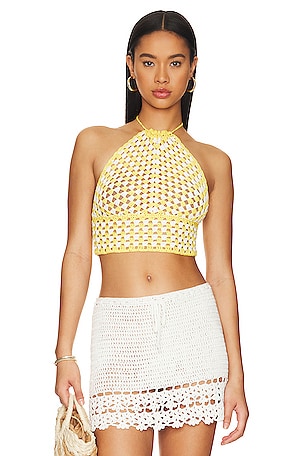 MILA multicolor co-ord set- crop top with knot pant by High-Buy-free