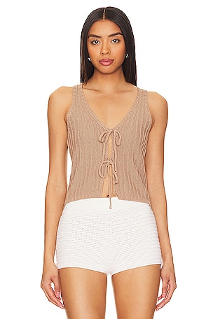 Anaya Tie Front TopMORE TO COME$58