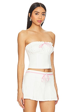MORE TO COME Ayla Top in White