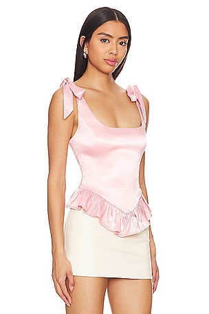 MORE TO COME Cecilia Corset Top in Blush