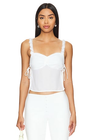 MORE TO COME Lily Rose Cami Top in White