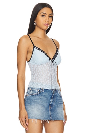 MORE TO COME Flor Cami Top in Blue