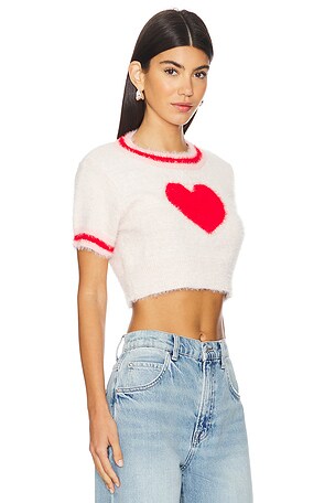 MORE TO COME Shayla Knit Top en Blanc