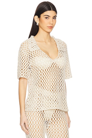 MORE TO COME Rue Top in Cream