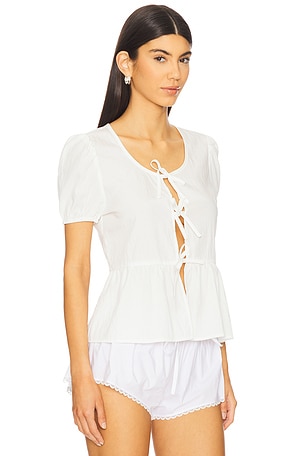 MORE TO COME Alma Top in White