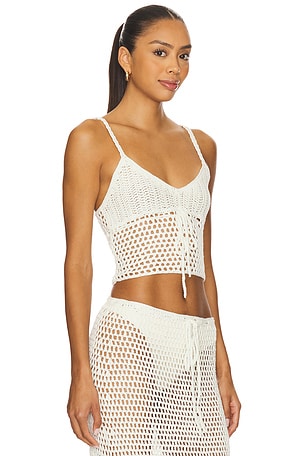 MORE TO COME Vita Top in White