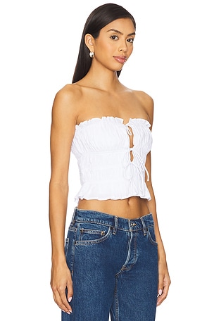 MORE TO COME Valentina Top in White