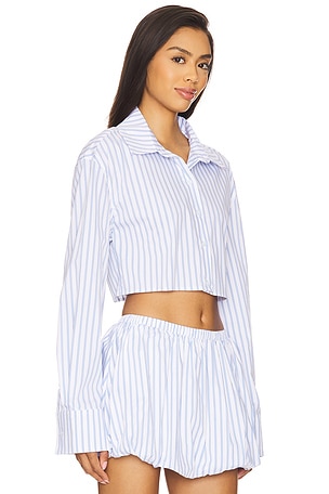 MORE TO COME Carmin Button Down Top in Blue