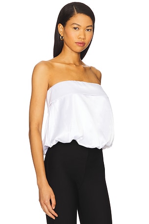 MORE TO COME Jaclyn Strapless Top in White