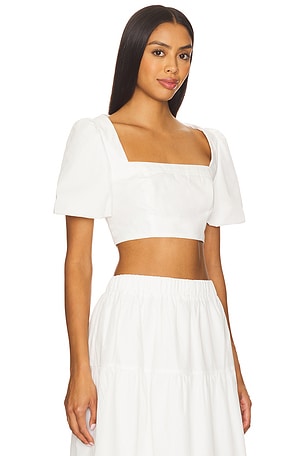 MORE TO COME Braline Top in White. Size XXS. Also