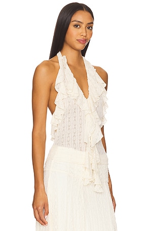 MORE TO COME Marilou Halter Top in Cream