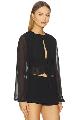 MORE TO COME Sofia Top in Black in Black