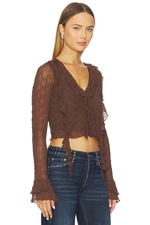 MORE TO COME Lennox Top in Brown