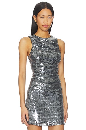 MORE TO COME Morella Ruched Top in Black