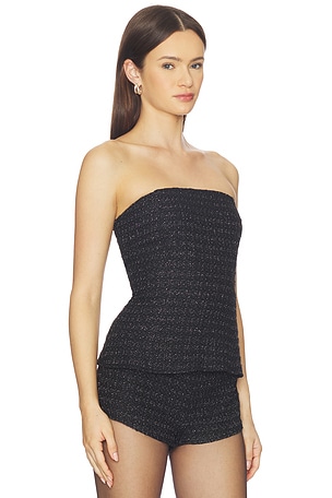 MORE TO COME Camince Strapless Top in Black