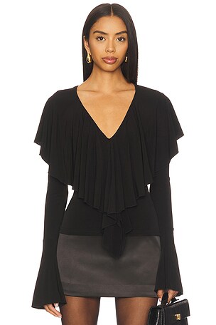 MORE TO COME TOP ENCOLURE V ELLEN en Noir