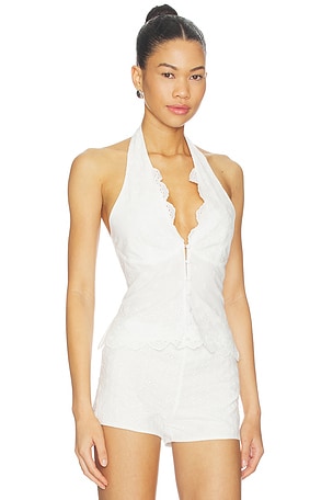 MORE TO COME Georgina Halter Top in White