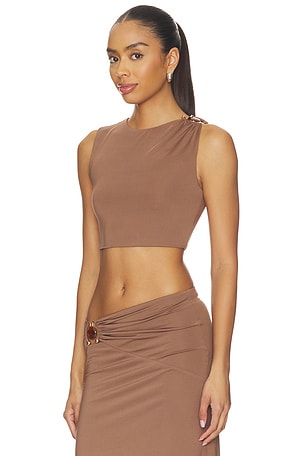 MORE TO COME Brixton Top in Tan