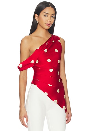 MORE TO COME Mindy Off Shoulder Top in Red