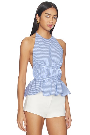 MORE TO COME Drisana Halter Top in Blue