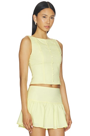 MORE TO COME Anila Top en Jaune