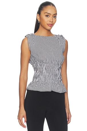 MORE TO COME Milcah Top in Black & White