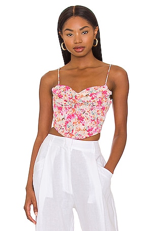 Melinda Drape Bustier Top MORE TO COME