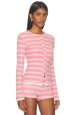 MORE TO COME Cynthia Cardigan in Pink