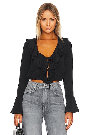 Denise Ruffle Tie Top MORE TO COME