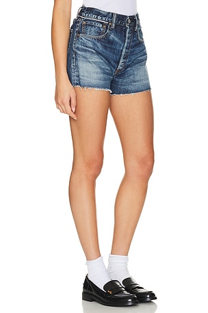 Moussy Vintage Ford Shorts in Blue