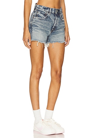 Moussy Vintage Douglaston Shorts in Blue