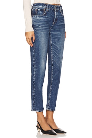 Moussy Vintage Okahumpka Tapered Jeans in Denim-Medium