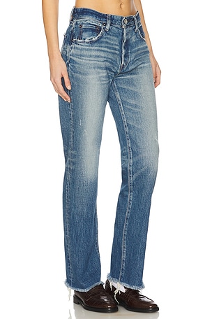 Moussy Vintage Rutherford Straight Jeans in Blue