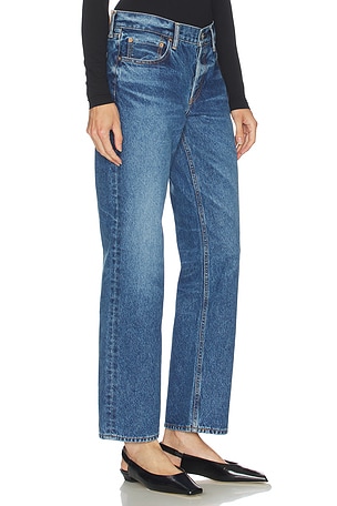 Moussy Vintage Philadelphia Straight Jeans in Blue