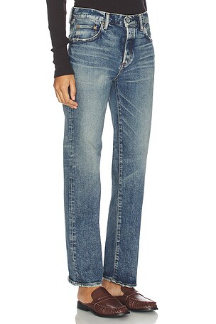 Moussy Vintage Fellsmere Straight Jeans in Blue