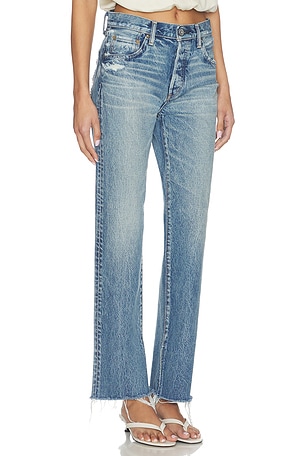 Moussy Vintage Foster Straight Jeans in Blue