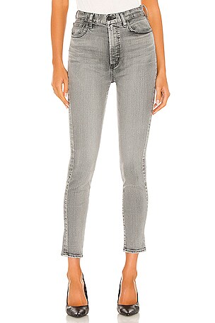 Moussy Vintage Carmel Rebirth Skinny High in Light Black | REVOLVE