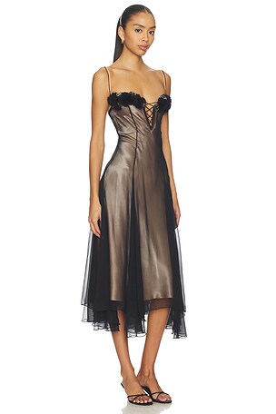 Mirror Palais Valentina Dress in Black