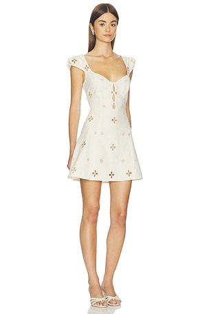 Mirror Palais Maria Micro Dress in White