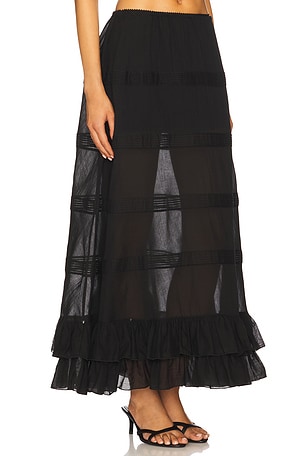 Mirror Palais Maxi Skirt in Black