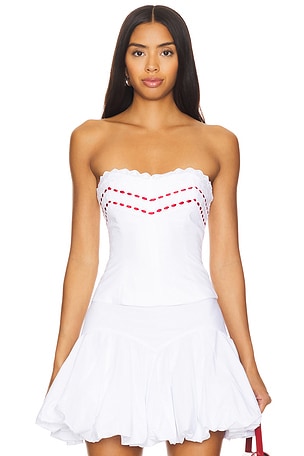 Eyelet Corset Top Mirror Palais