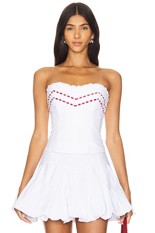 Eyelet Corset Top Mirror Palais