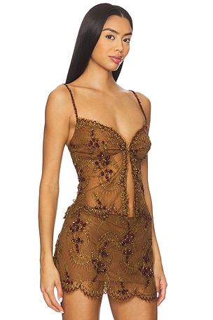 Mirror Palais Gurana Camisole in Brown